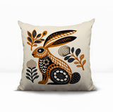 Timi Rabbit Reversible Indoor/Outdoor Square Pillow