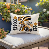 Timi Rabbit Reversible Indoor/Outdoor Square Pillow