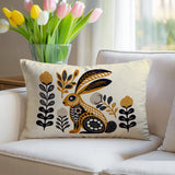 Timi Rabbit Reversible Indoor/Outdoor Lumbar Pillow