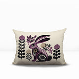 Timi Rabbit Reversible Indoor/Outdoor Lumbar Pillow