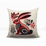 Timi Rabbit Reversible Indoor/Outdoor Square Pillow