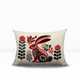 Timi Rabbit Reversible Indoor/Outdoor Lumbar Pillow