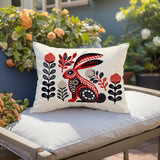 Timi Rabbit Reversible Indoor/Outdoor Lumbar Pillow