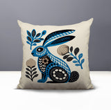Timi Rabbit Reversible Indoor/Outdoor Square Pillow
