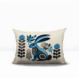 Timi Rabbit Reversible Indoor/Outdoor Lumbar Pillow
