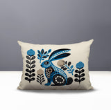 Timi Rabbit Reversible Indoor/Outdoor Lumbar Pillow