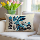 Timi Rabbit Reversible Indoor/Outdoor Lumbar Pillow