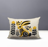 Timi Rabbit Reversible Indoor/Outdoor Lumbar Pillow