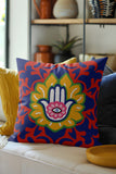 Tino Microsuede Square Throw Pillow in Red; Yellow; Pink; Green - Size 20x20