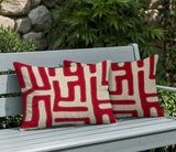 Tiwa 2 Sets Indoor/Outdoor Reversible Rectangular Pillow