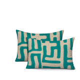 Tiwa 2 Sets Indoor/Outdoor Reversible Rectangular Pillow