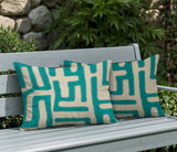Tiwa 2 Sets Indoor/Outdoor Reversible Rectangular Pillow