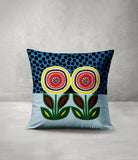 PolyTwill Flower Square Indoor/Outdoor Throw Pillow