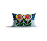 PolyTwill Flower Lumbar Indoor/Outdoor Throw Pillow