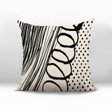 Toba Abstract Reversible Indoor/Outdoor Square Pillow