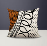 Toba Abstract Reversible Indoor/Outdoor Square Pillow