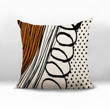 Toba Abstract Reversible Indoor/Outdoor Square Pillow