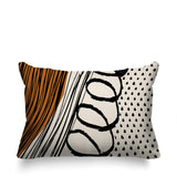 Toba Abstract Reversible Indoor/Outdoor Rectangle Pillow