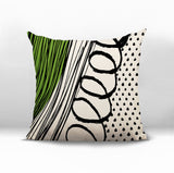 Toba Abstract Reversible Indoor/Outdoor Square Pillow