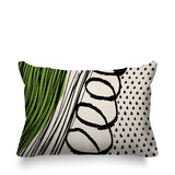 Toba Abstract Reversible Indoor/Outdoor Rectangle Pillow