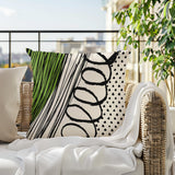 Toba Abstract Reversible Indoor/Outdoor Square Pillow