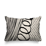 Toba Abstract Reversible Indoor/Outdoor Rectangle Pillow