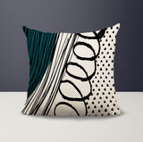 Toba Abstract Reversible Indoor/Outdoor Square Pillow