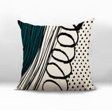 Toba Abstract Reversible Indoor/Outdoor Square Pillow
