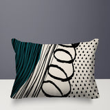 Toba Abstract Reversible Indoor/Outdoor Rectangle Pillow