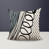 Toba Abstract Reversible Indoor/Outdoor Square Pillow