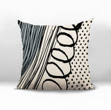 Toba Abstract Reversible Indoor/Outdoor Square Pillow