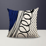 Toba Abstract Reversible Indoor/Outdoor Square Pillow