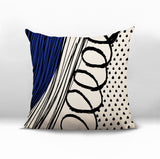 Toba Abstract Reversible Indoor/Outdoor Square Pillow