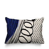 Toba Abstract Reversible Indoor/Outdoor Rectangle Pillow