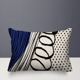 Toba Abstract Reversible Indoor/Outdoor Rectangle Pillow