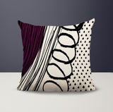 Toba Abstract Reversible Indoor/Outdoor Square Pillow