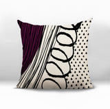 Toba Abstract Reversible Indoor/Outdoor Square Pillow