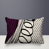 Toba Abstract Reversible Indoor/Outdoor Rectangle Pillow
