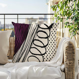 Toba Abstract Reversible Indoor/Outdoor Square Pillow