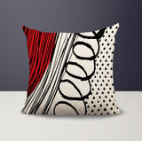 Toba Abstract Reversible Indoor/Outdoor Square Pillow