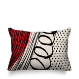 Toba Abstract Reversible Indoor/Outdoor Rectangle Pillow