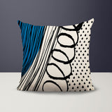 Toba Abstract Reversible Indoor/Outdoor Square Pillow