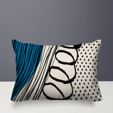 Toba Abstract Reversible Indoor/Outdoor Rectangle Pillow