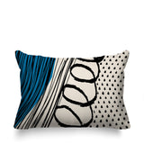 Toba Abstract Reversible Indoor/Outdoor Rectangle Pillow