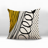 Toba Abstract Reversible Indoor/Outdoor Square Pillow