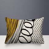 Toba Abstract Reversible Indoor/Outdoor Rectangle Pillow