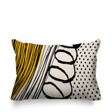 Toba Abstract Reversible Indoor/Outdoor Rectangle Pillow