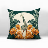 Tobin Giraffe Reversible Indoor/Outdoor Square Pillow