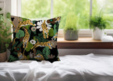 Tor Tiger Reversible Indoor/Outdoor Square Pillow