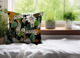 Tor Tiger Reversible Indoor/Outdoor Square Pillow